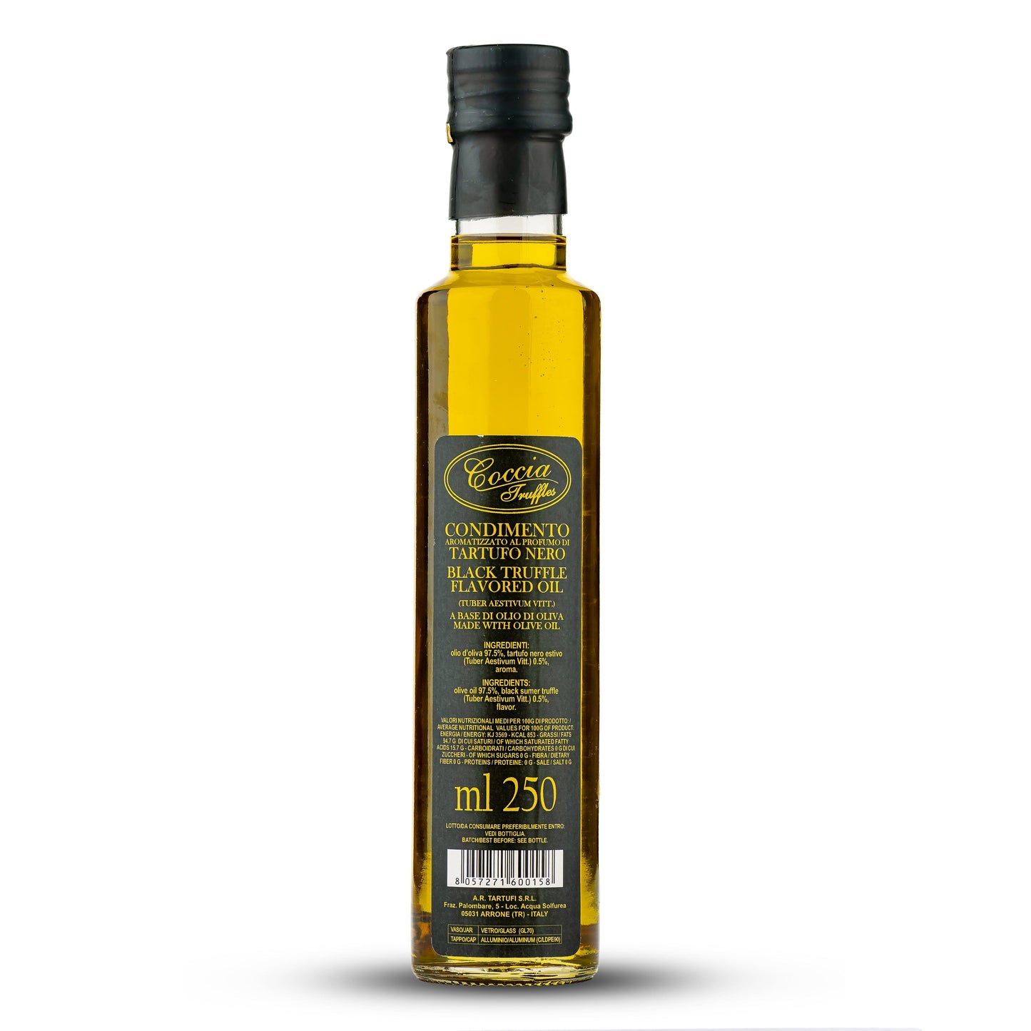 Coccia Black Truffle ExVirg Oil 250ml.