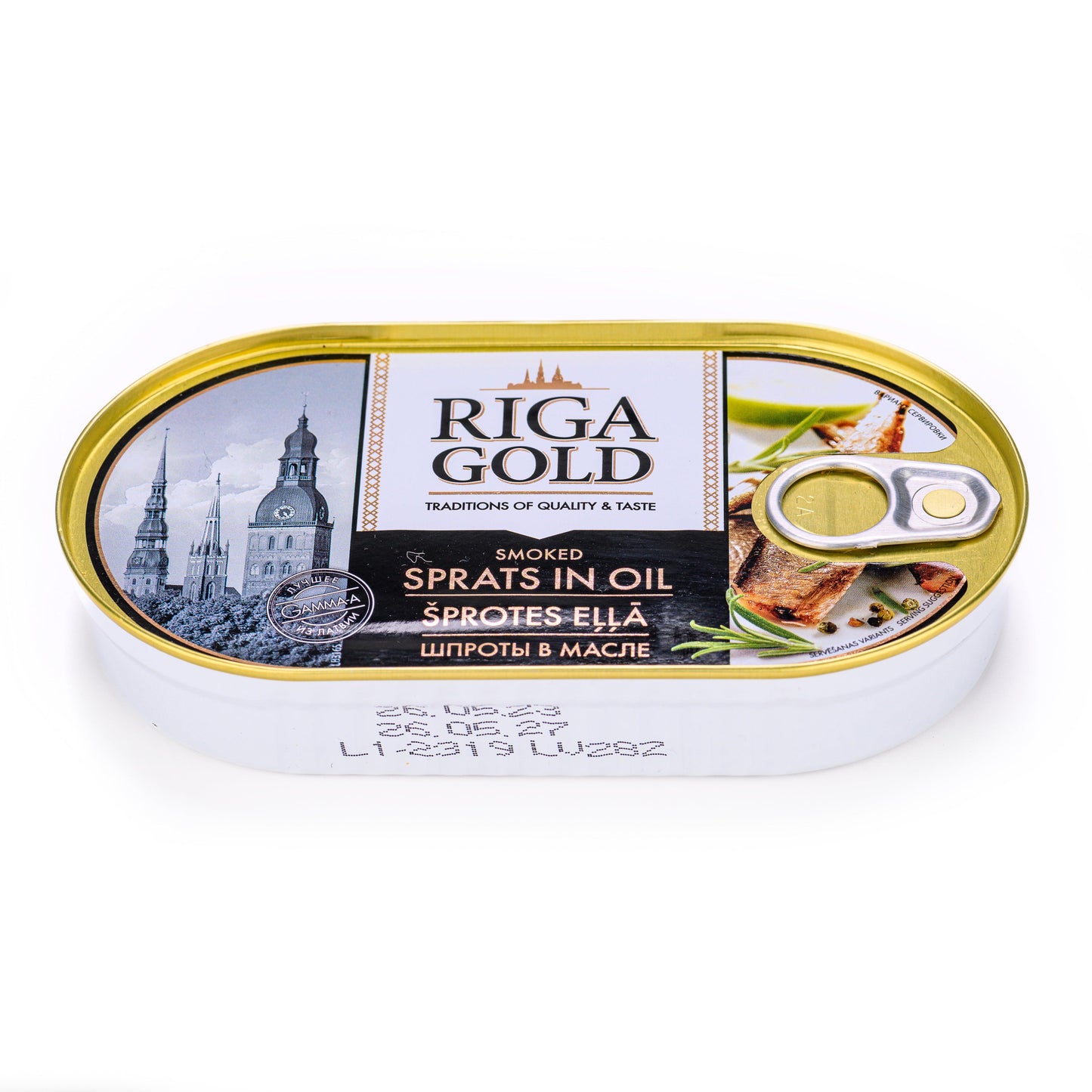 Riga Gold Sprats in Oil, 240g.