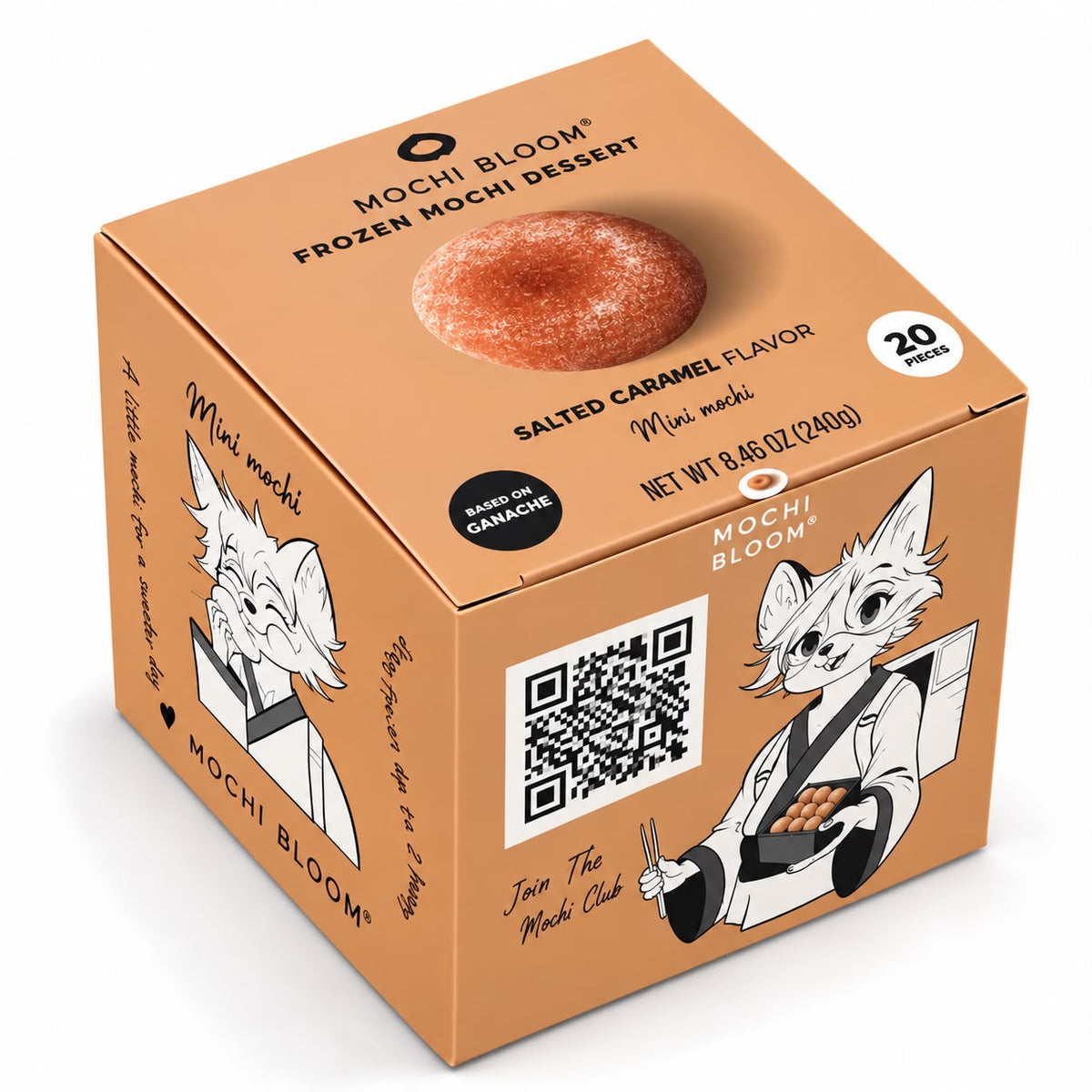 Mochi Bloom — Mini Mochi Salted Caramel Flavor 240g