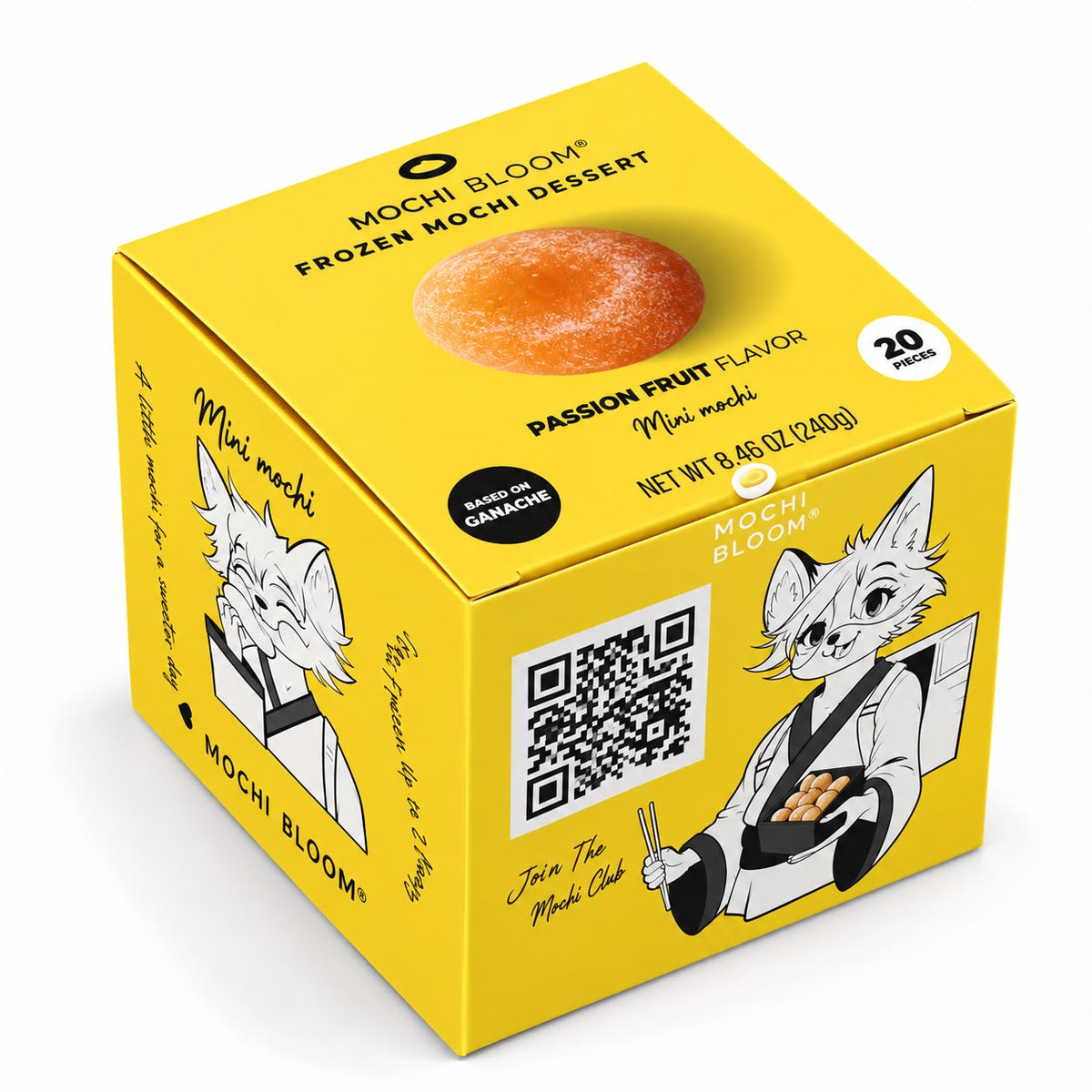 Mochi Bloom — Mini Mochi Passion Fruit Flavor 240g