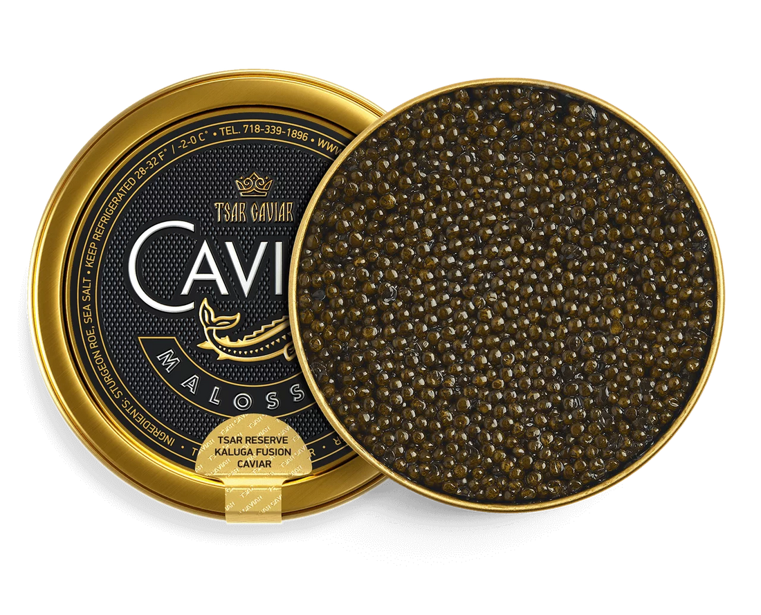 Tsar Reserve Kaluga Fusion Caviar — сравнение с икрой хэклбэк