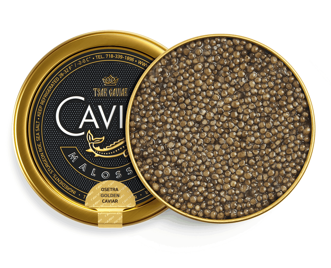 Osetra Golden Caviar — премиальная осетровая икра Tsar Caviar