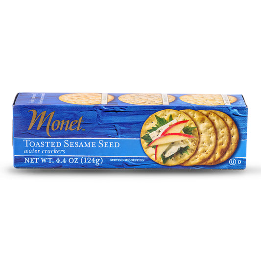 Monet Toasted Sesame Seed Water Crackers 124g