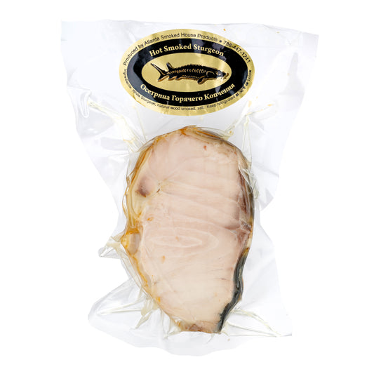 Hot Smoked Sturgeon Osetrina ATLANTA Weight Lb