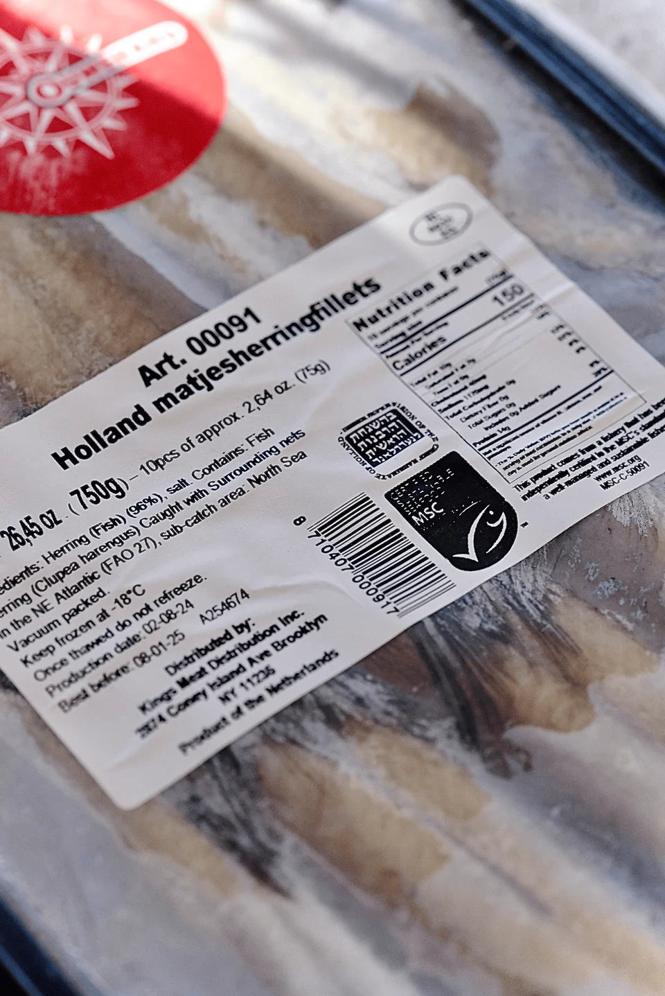 Holland Maatjes Herring Fillets by Kings Meat Distribution 26.45oz(750g)