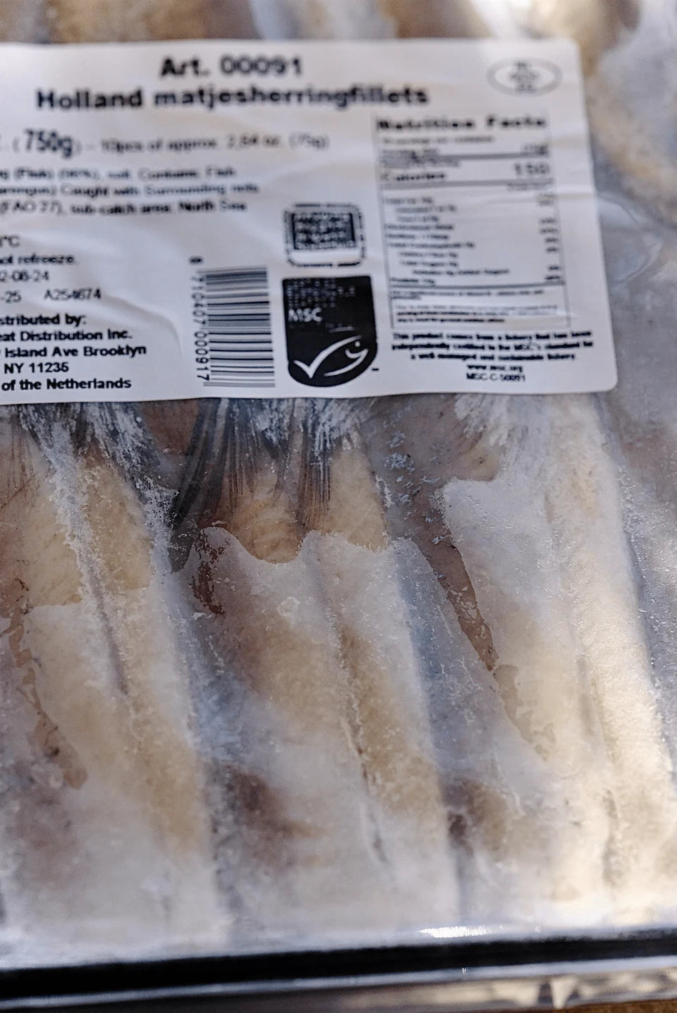 Holland Maatjes Herring Fillets by Kings Meat Distribution 26.45oz(750g)