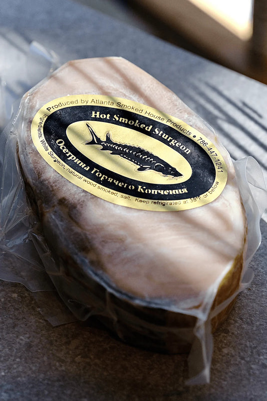 Hot Smoked Sturgeon by Atlanta Smoke House, 1lb(454 g)