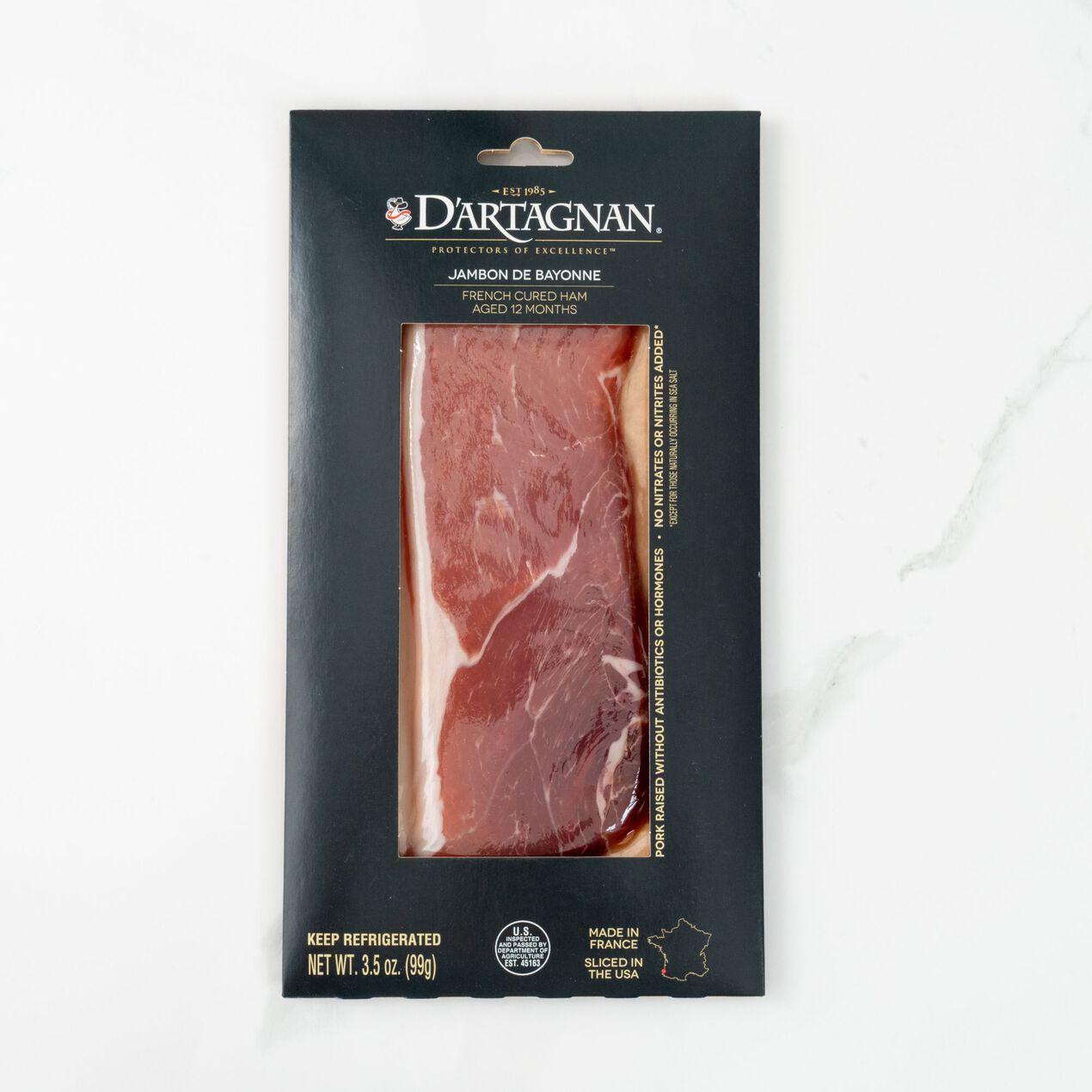 D’Artagnan French Bayonne Ham – Aged 12 Months (Jambon de Bayonne).