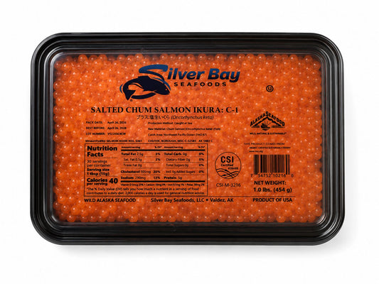 Silver Bay Salted Chum Salmon Roe C-1 NEW SEASON 2026 454G / 16 OZ