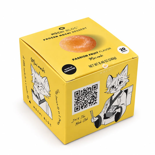 Mochi Bloom — Mini Mochi, Passion Fruit Flavor 240g
