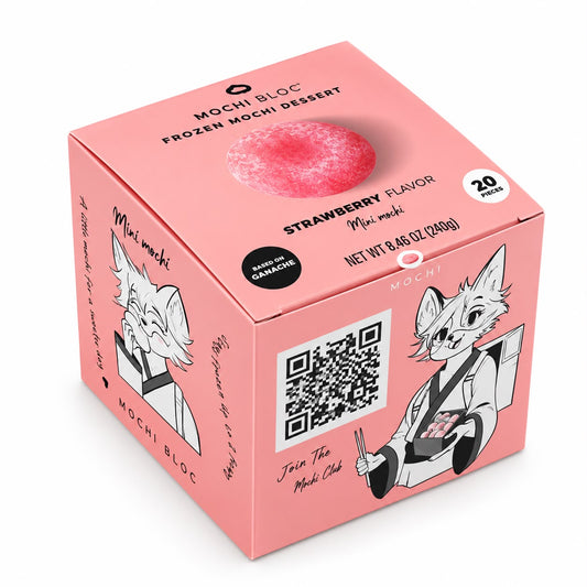 Mochi Bloom — Mini Mochi, Strawberry Flavor 240g
