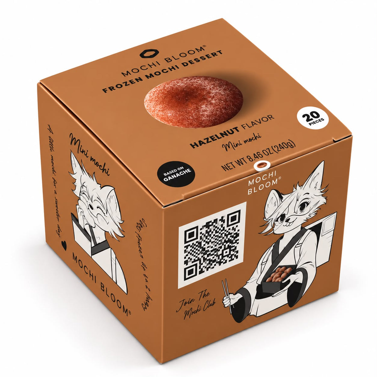 Mochi Bloom — Mini Mochi Hazelnut Flavor 240g