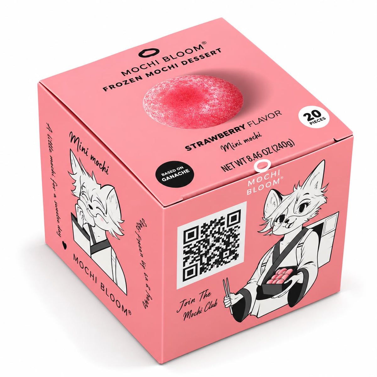 Mochi Bloom — Mini Mochi Strawberry Flavor 240g