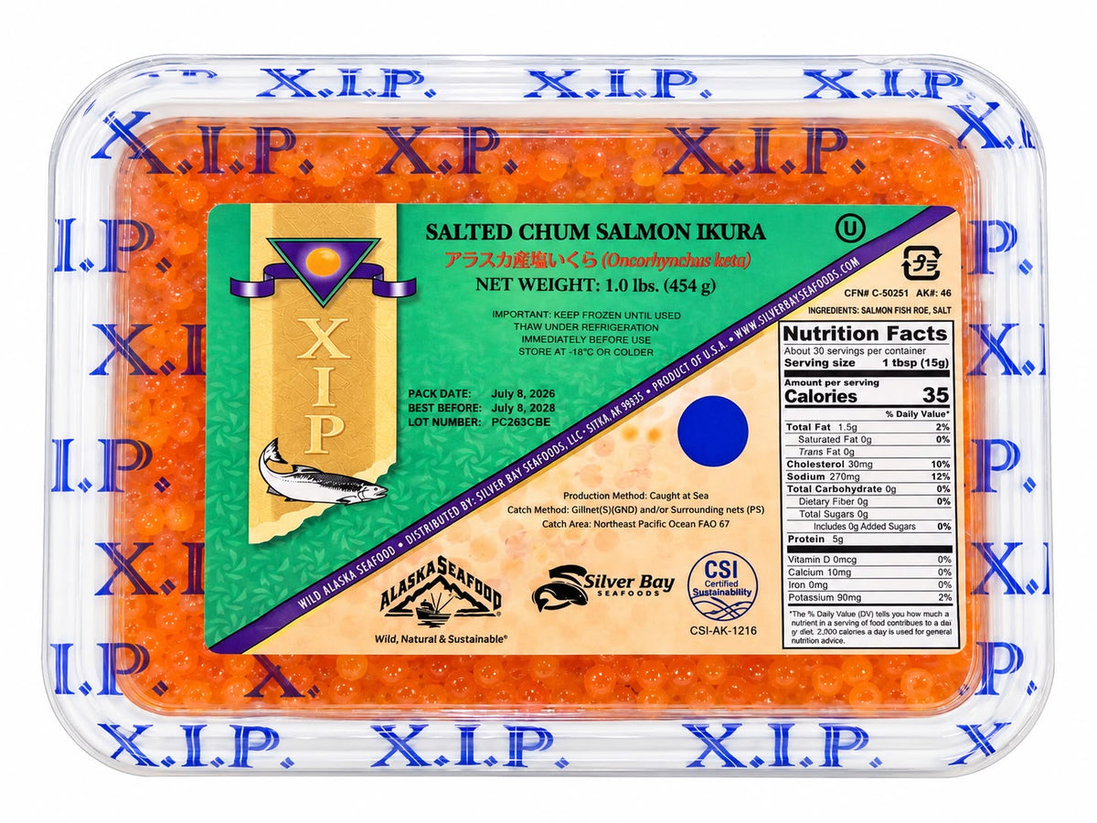 XIP — Salted Chum Salmon Ikura NEW SEASON 2026  454G / 16 OZ