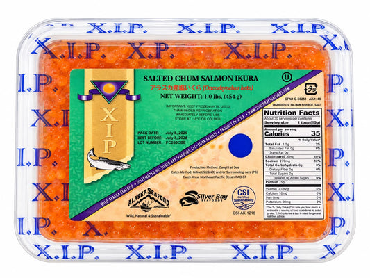 XIP — Salted Chum Salmon Ikura NEW SEASON 2026  454G / 16 OZ