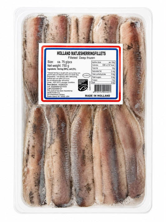 Holland Matjes Herring Fillets, 750G / 26.5 OZ