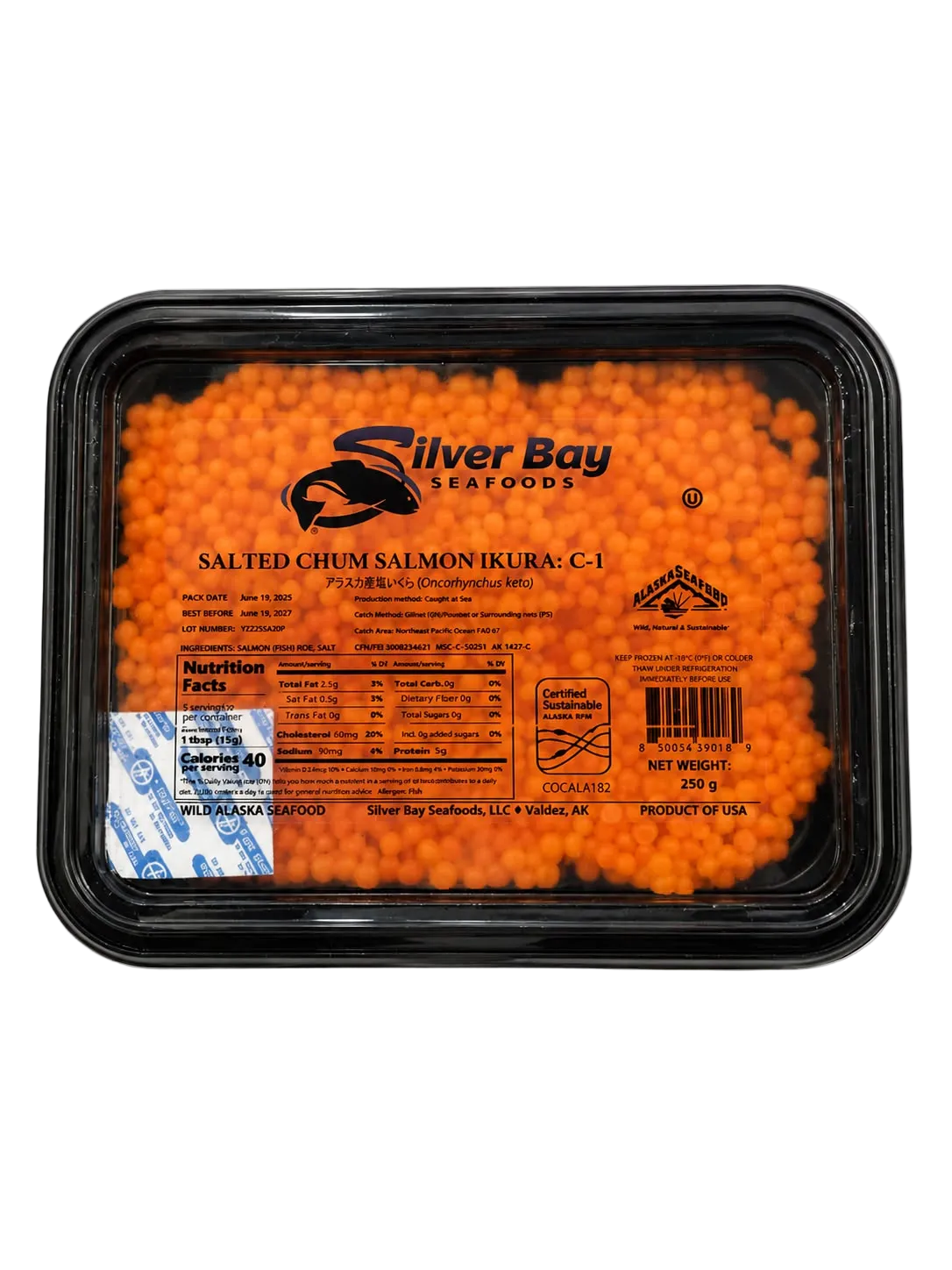 Uova di Salmone Chum Silver Bay C-1A 500 g