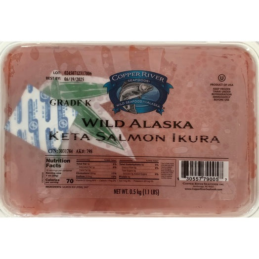 Wild Alaska Keta Salmon Ikura – Premium Red Caviar (0.5 kg).