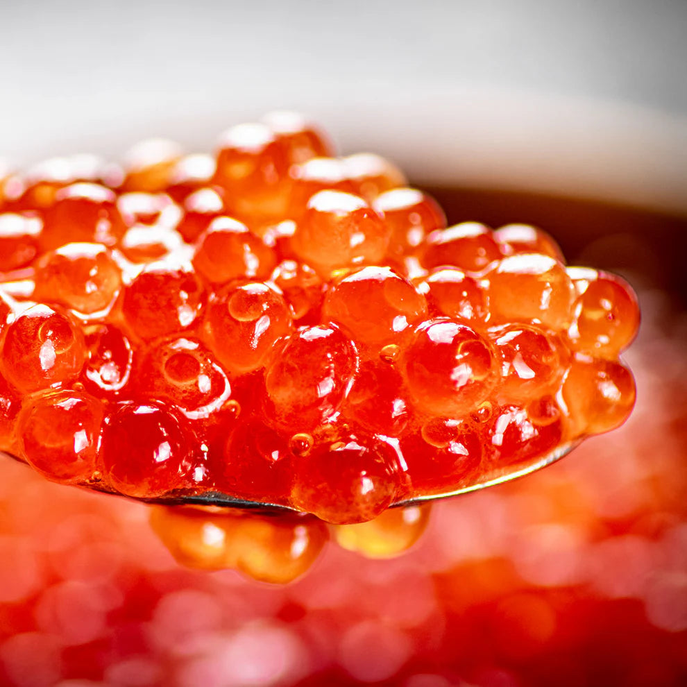 Wild Alaskan Chum Salmon Caviar – XIP Orange Grade #1 (500g).